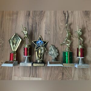 Vintage Y2K Trophies ( Basketball , Baseball, Soccer )